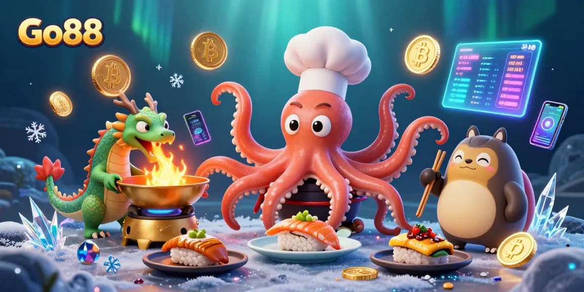 Engage with Go88 while enjoying vibrant gameplay through this thrilling casino illustration.