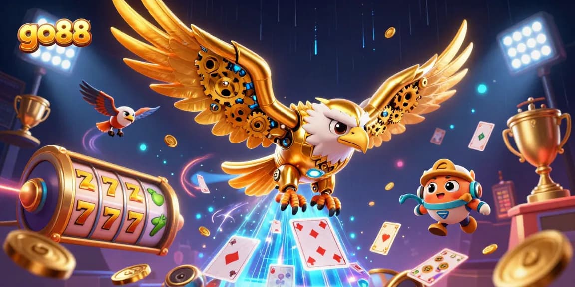 Trải nghiệm thú vị tại go88 với những con đại bàng và thẻ bài holographic.