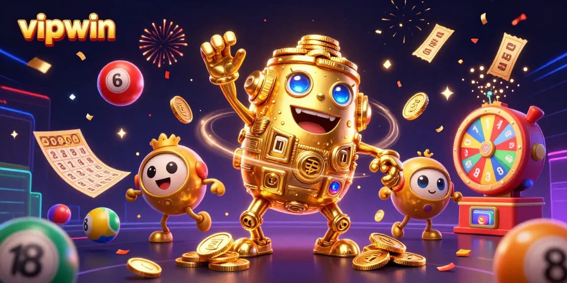 Experience thrilling gameplay at vipwin with this vibrant, dynamic casino illustration featuring exciting game elements.