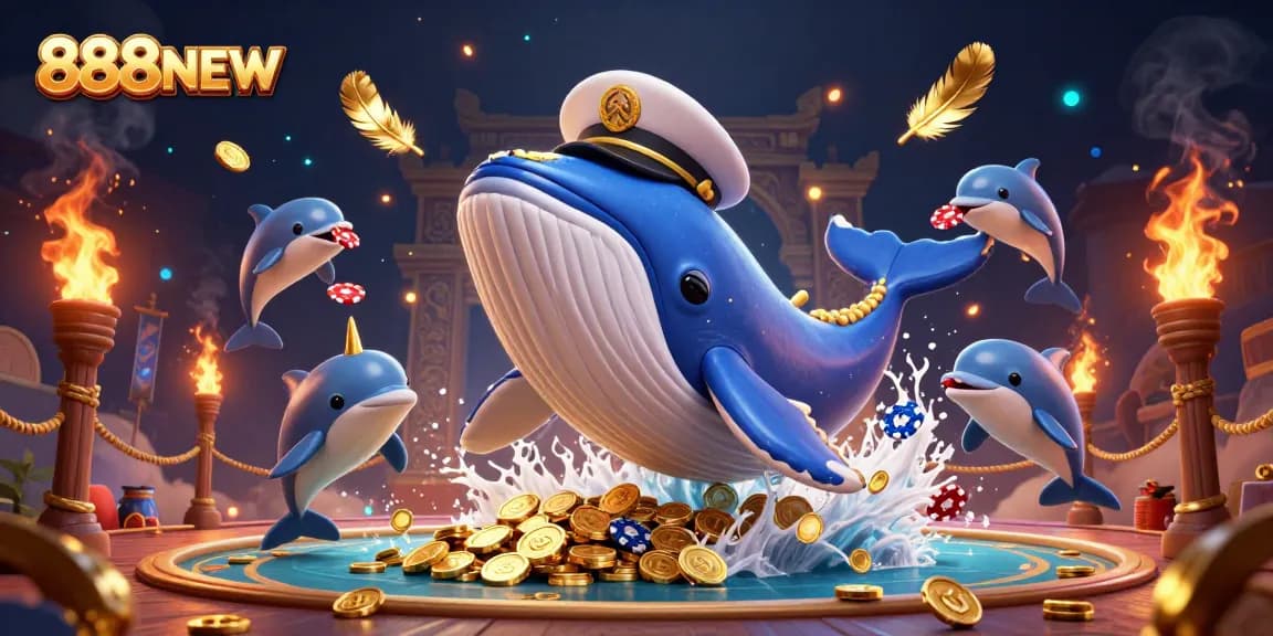 Experience excitement at 888NEW with thrilling games and rich visuals featuring playful characters.