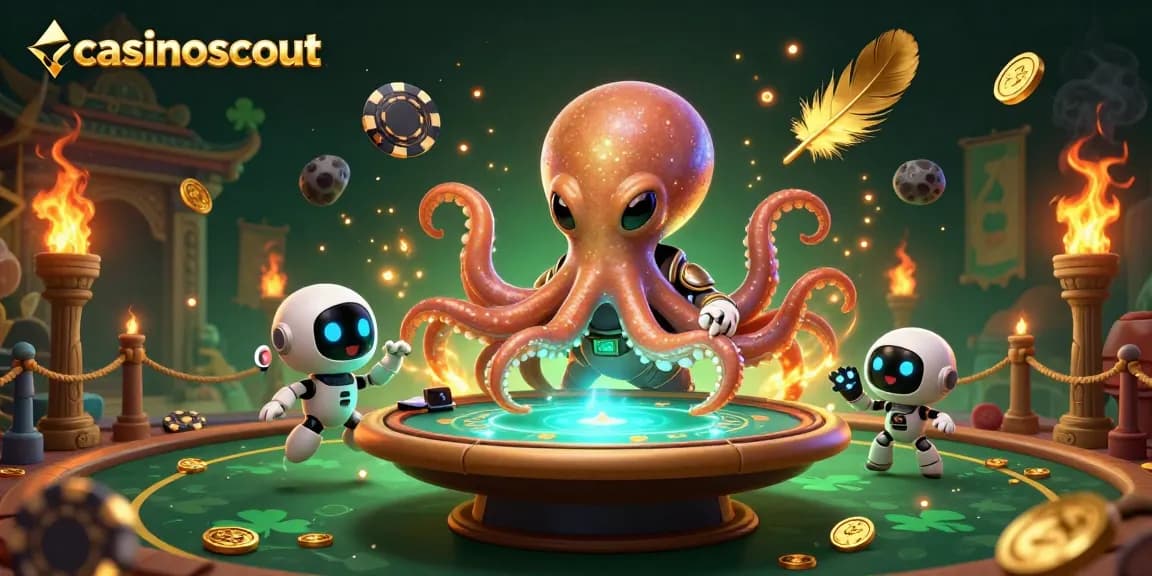 Experience immersive gaming with casinoscout's vibrant 3D alien pokies scene illustrating dynamic betting