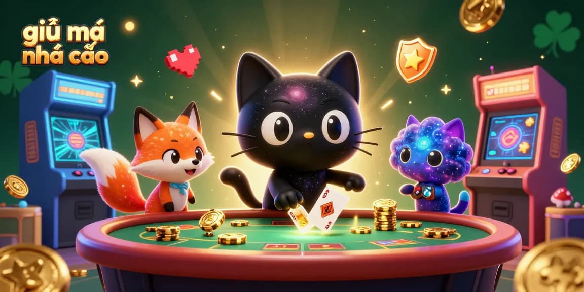 Engage in thrilling gaming experiences with giải mã nhà cái, featuring vibrant 3D characters and elements.