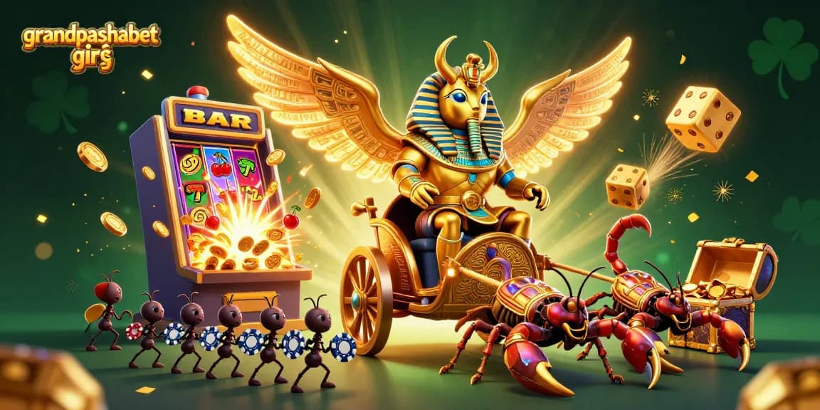 Experience grandpashabet giriş with exciting gameplay, golden treasures, and vibrant casino elements.