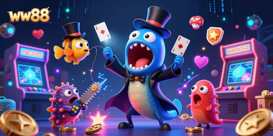 Experience thrilling gaming adventures with ww88 in a vibrant underwater casino setting featuring colorful characters.