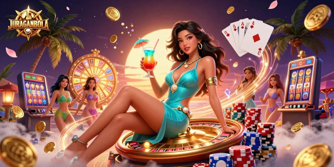 Experience the thrill of JURAGANBOLA with stunning casino action and vibrant slot excitement.