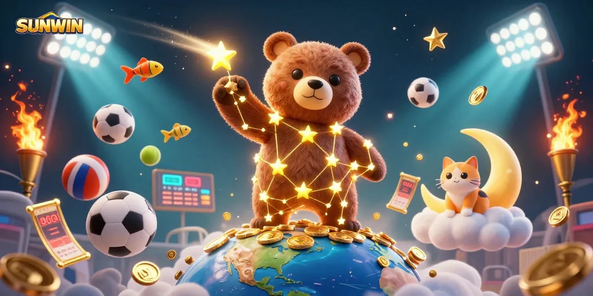 Engage in thrilling gameplay at SUNWIN with vibrant casino elements and animated characters!
