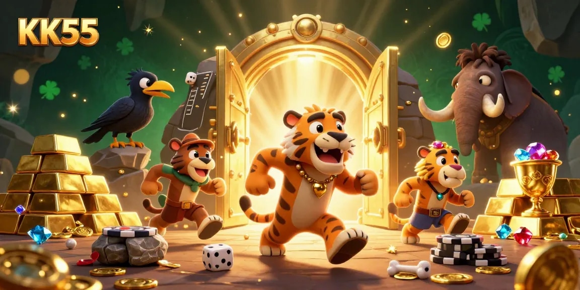 Join the prehistoric casino adventure with KK55, featuring engaging characters and sparkling treasures!