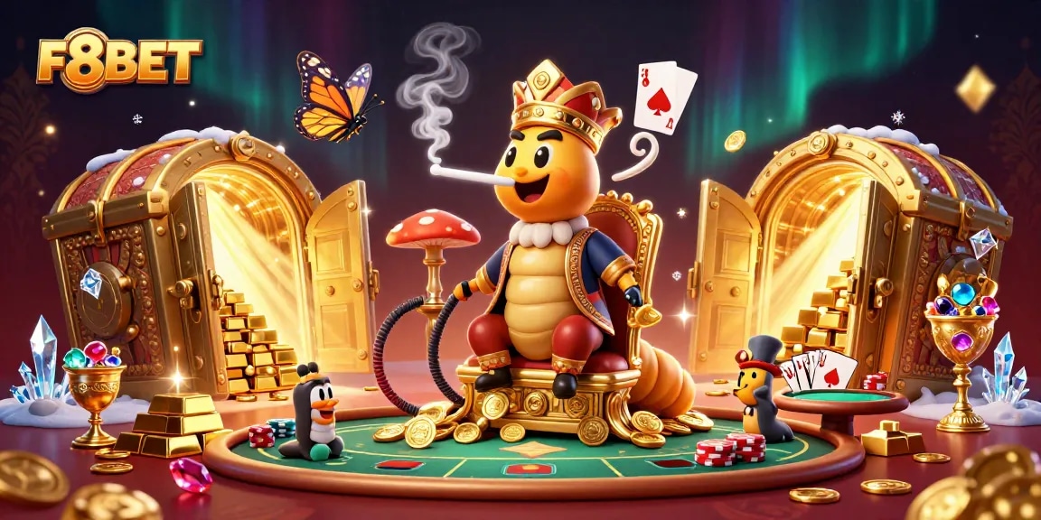 Experience the vibrant casino atmosphere of F8BET with stunning elements and characters.