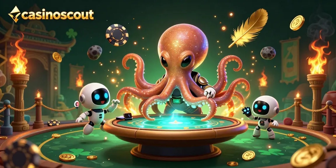 Experience immersive gaming with casinoscout's vibrant 3D alien pokies scene illustrating dynamic betting