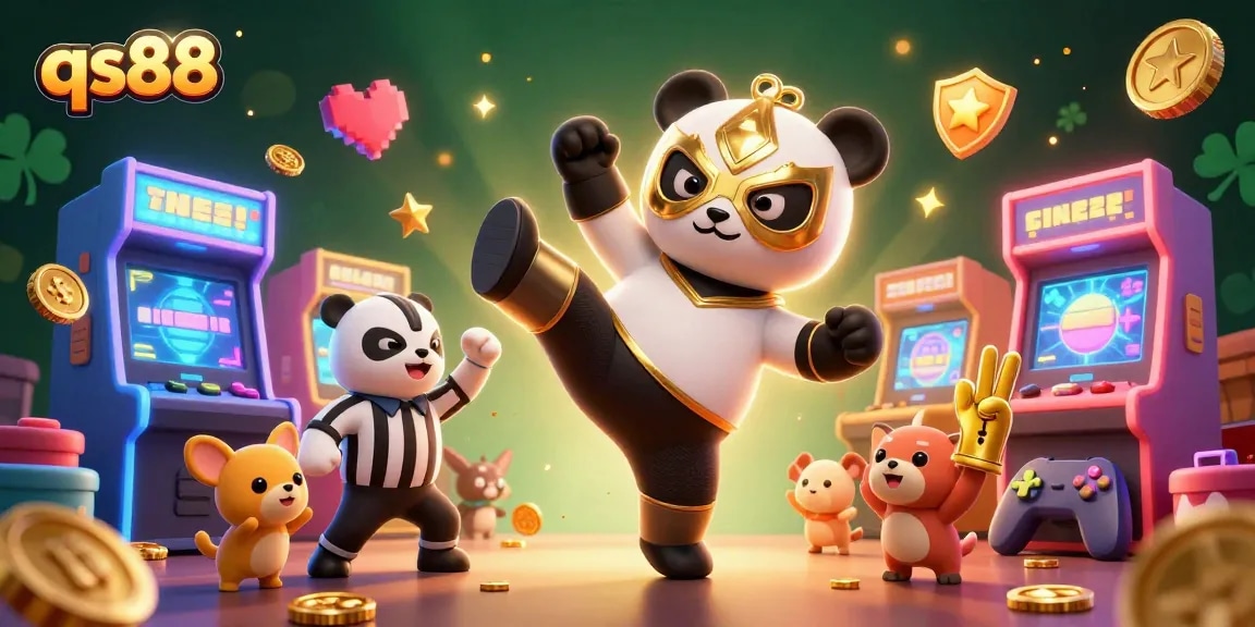 Experience the thrilling qs88 online casino atmosphere with dynamic characters and vibrant game elements.