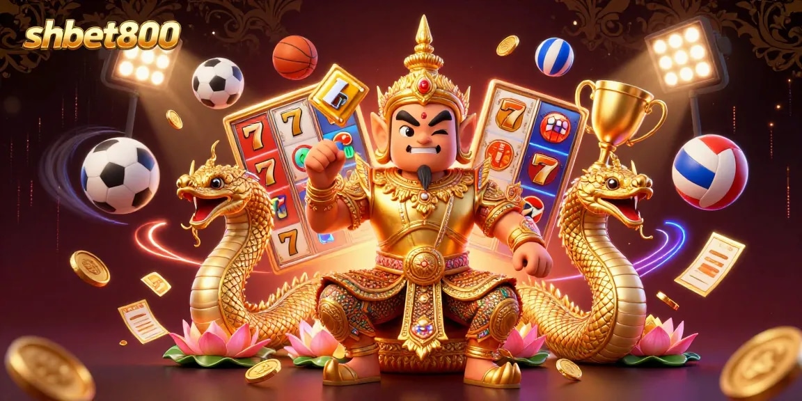 Engage with shbet800's thrilling casino experience in vibrant 3D illustration.