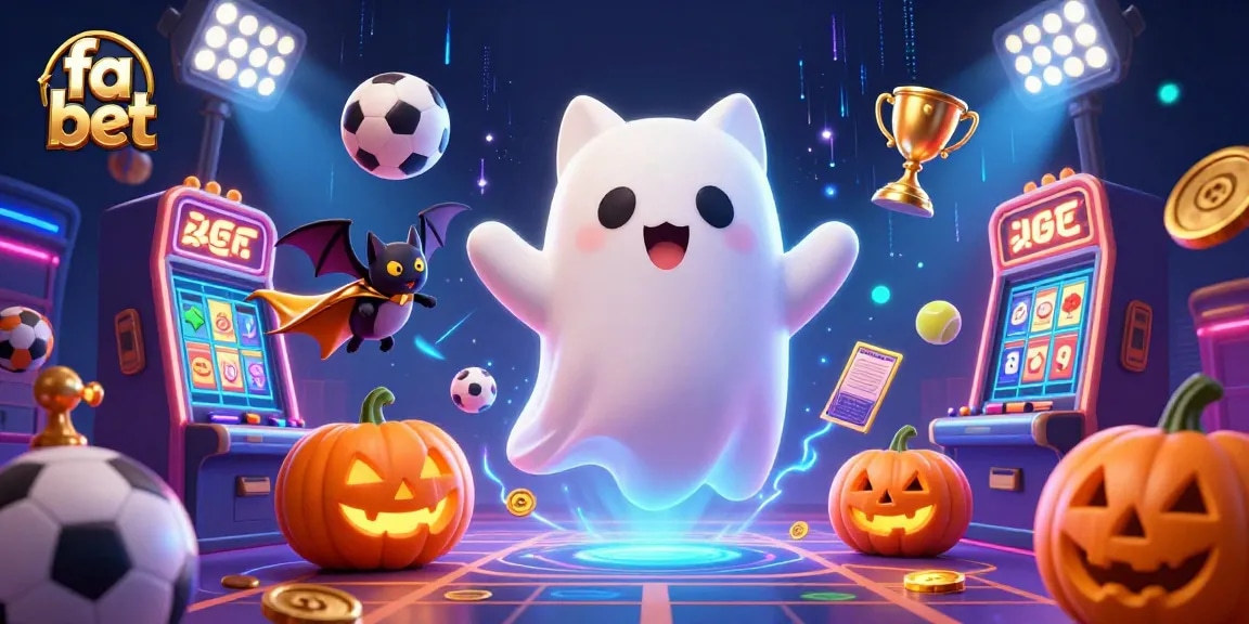 Join the action and win with fa bet in our vibrant casino scene featuring ghostly fun!