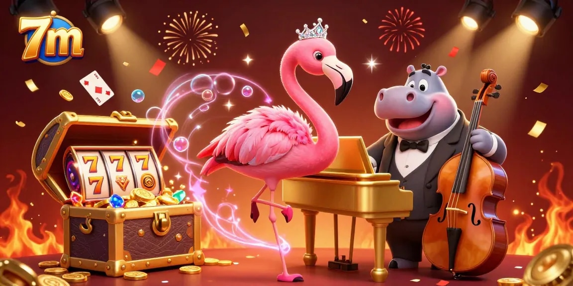 Engage with thrilling 7m casino adventures featuring lively characters and rich gaming elements.