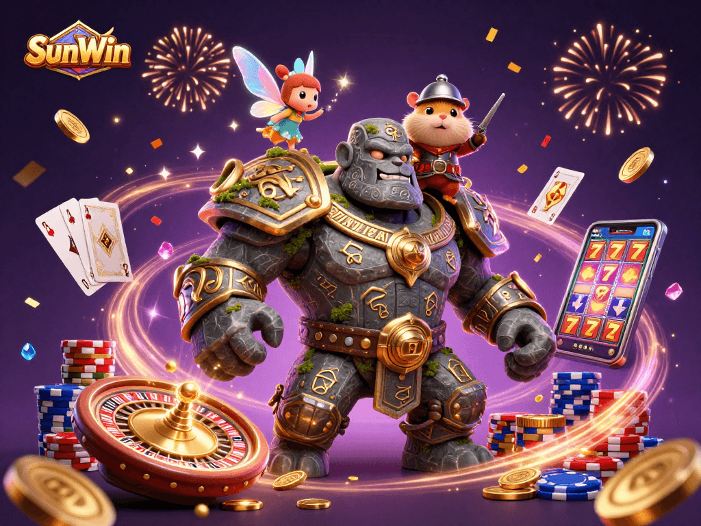 SunWin offers exhilarating gameplay with slot jackpots and magical characters promoting thrilling casino action.