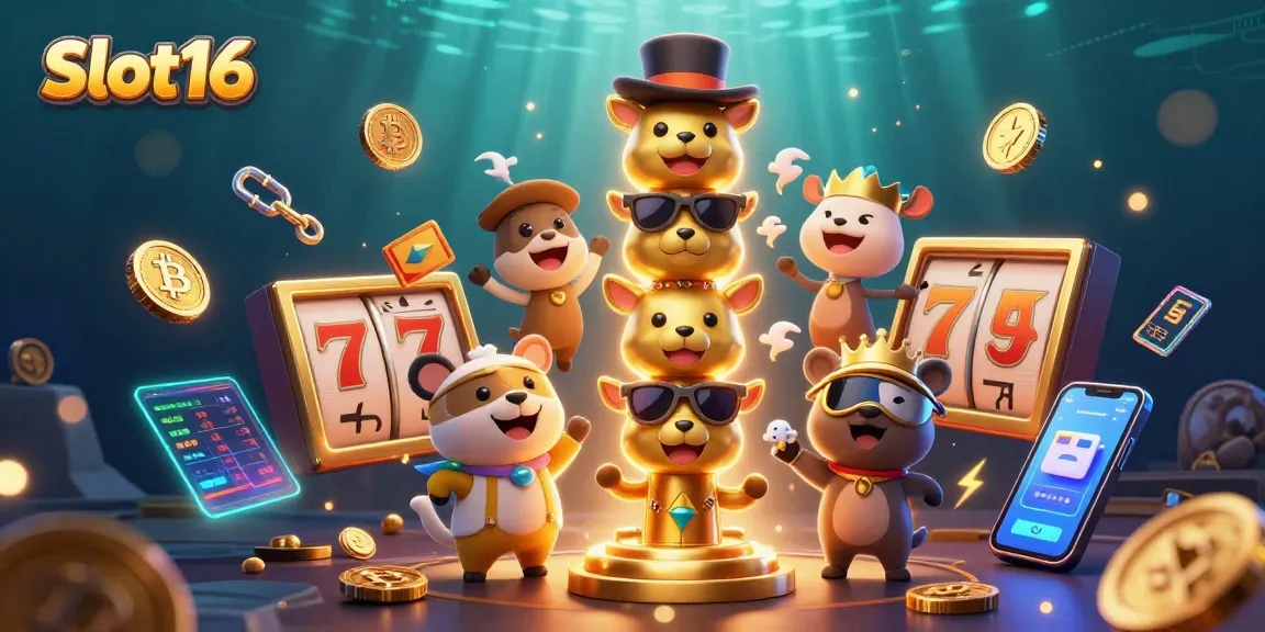 Play vibrant Slot16 with dynamic animated elements and rich casino visuals for the ultimate gaming experience.
