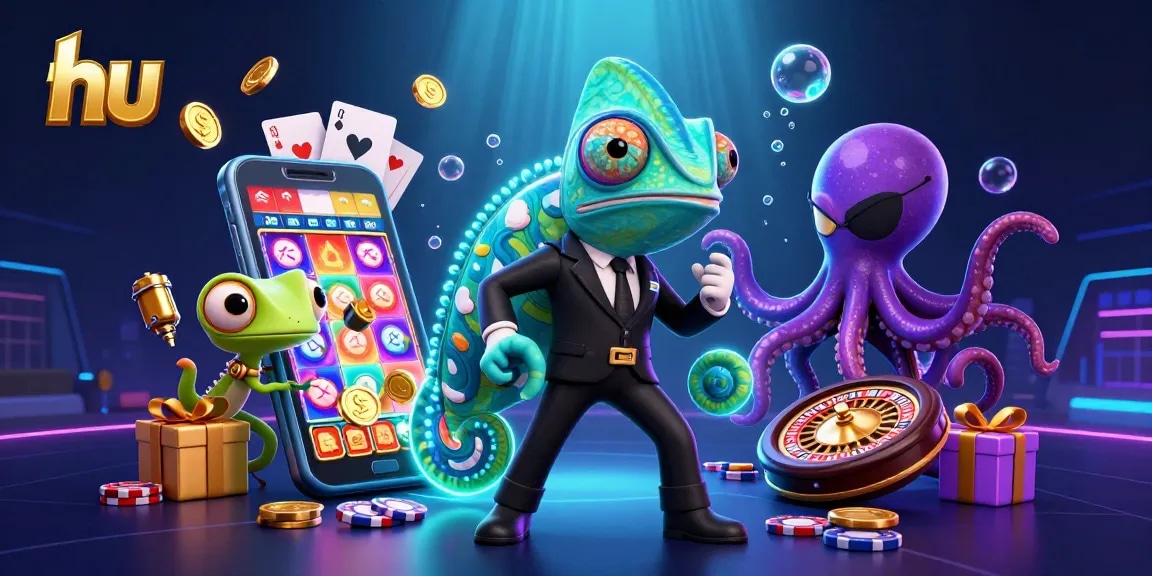 Join the thrilling hu gaming world with vibrant slot games, 3D characters, and dynamic action.