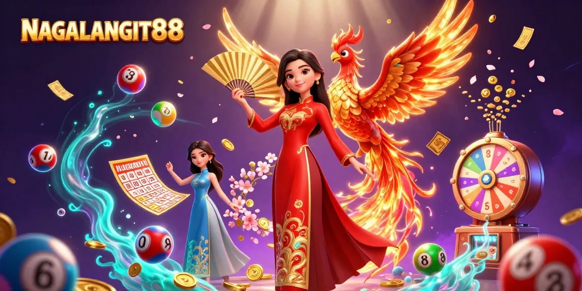 NAGALANGIT88 powers up with a vibrant scene of winning lottery elements and cultural allure.
