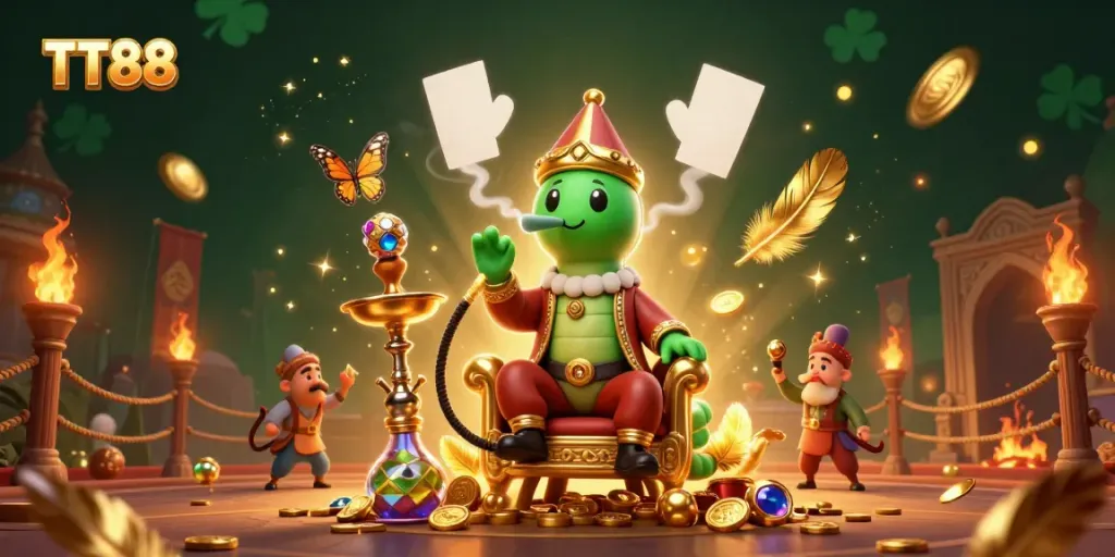 Engage with TT88’s dynamic casino experience, featuring vibrant characters and a captivating gaming atmosphere.