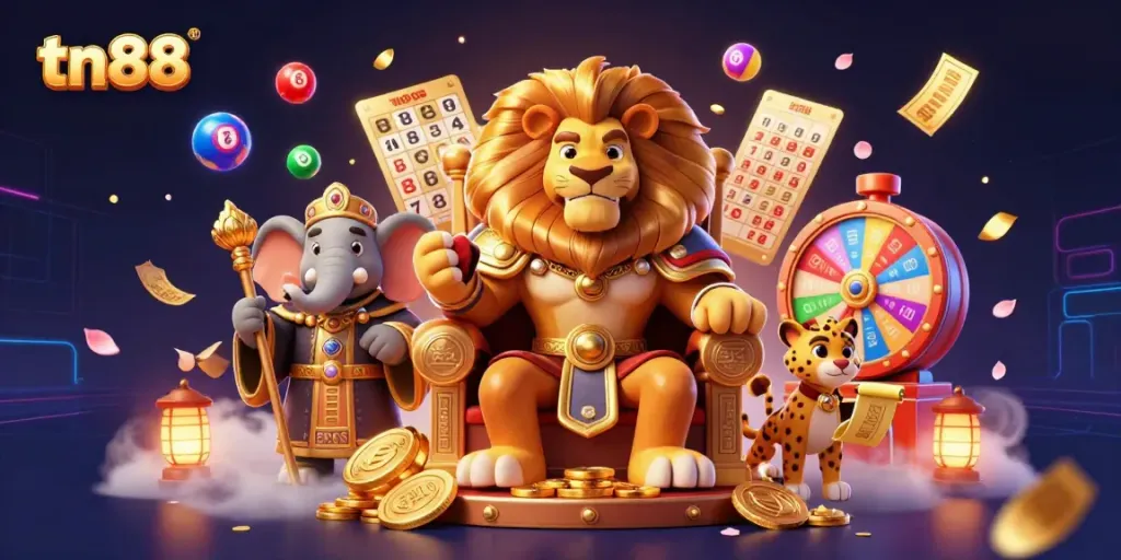 Experience the excitement of tn88 with lively casino elements and vibrant characters.