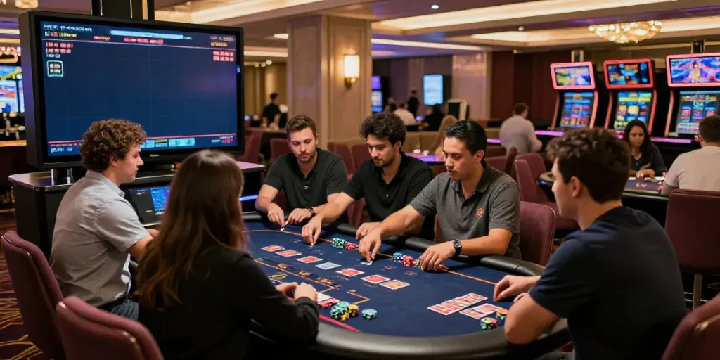 Experience the immersive live casino at https://dewaliveyolo.com with players engaged in thrilling gameplay.